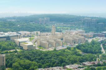 Vista aérea da Universidade de Montreal