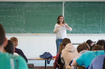 Aula de exatas no INSA, em Lyon