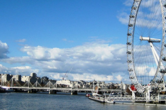 vista da london eye, em londres