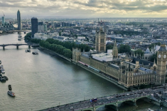 vista panorâmica de Londres, no Reino Unido