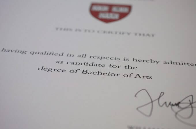 Carta de Aceite para Estudar em Harvard