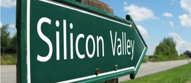 placa apontando para silicon valley