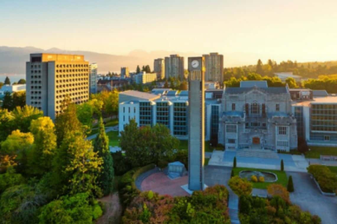 graduação no Canadá na UBC, a University of British Columbia, no Canadá