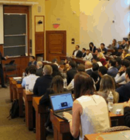 Jorge Paulo Lemann discursa no evento Brazil Conference, na Universidade de Harvard