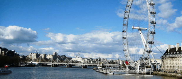 vista da london eye, em londres