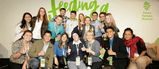 Jovens participantes do fórum Youth Ag-Summit