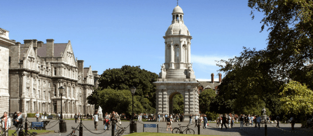 campus do Trinity College Dublin, na Irlanda