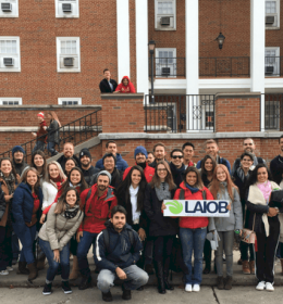turma de estudantes de curso de curta duração da LAIOB