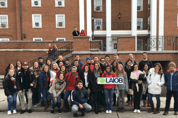 turma de estudantes de curso de curta duração da LAIOB