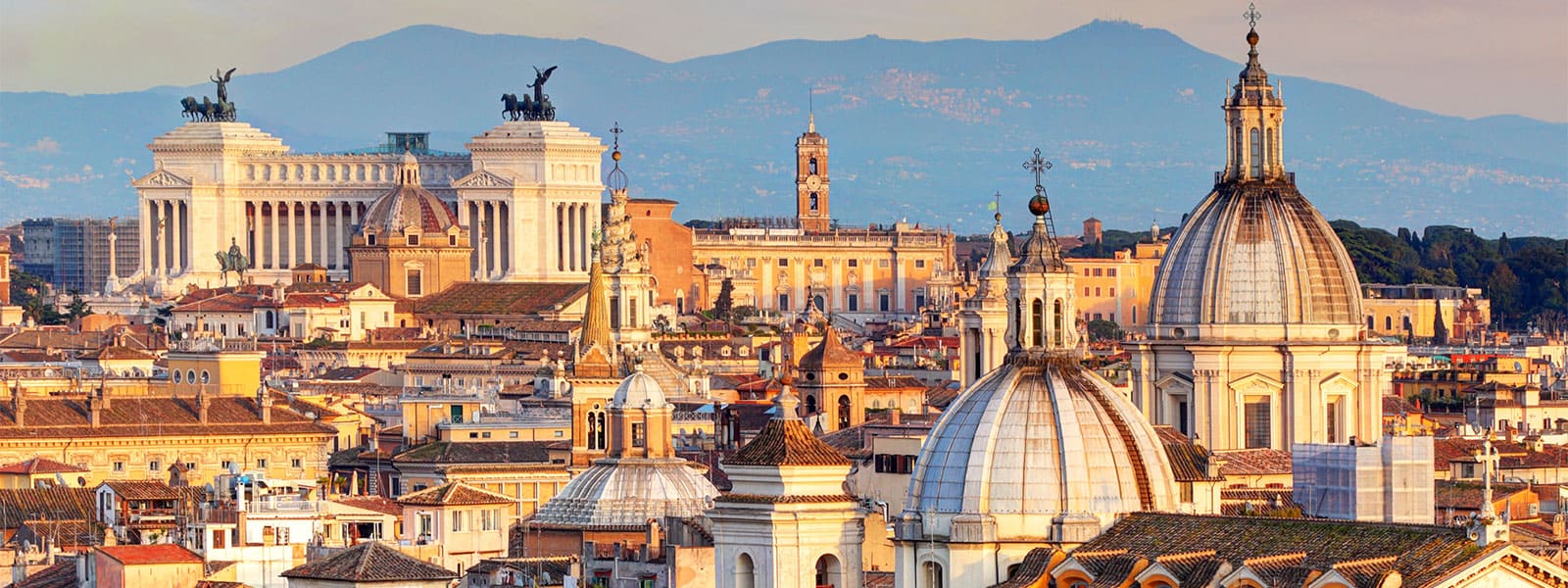 Vista de Roma, capital da Itália