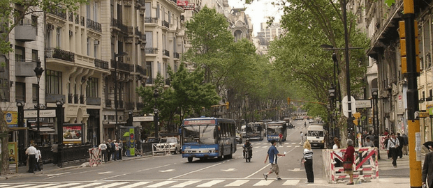 Av de Mayo, em Buenos Aires