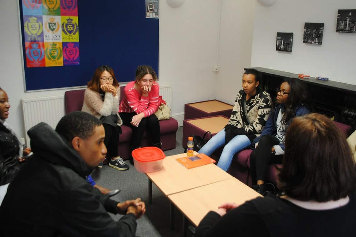 sala de aula de inglês