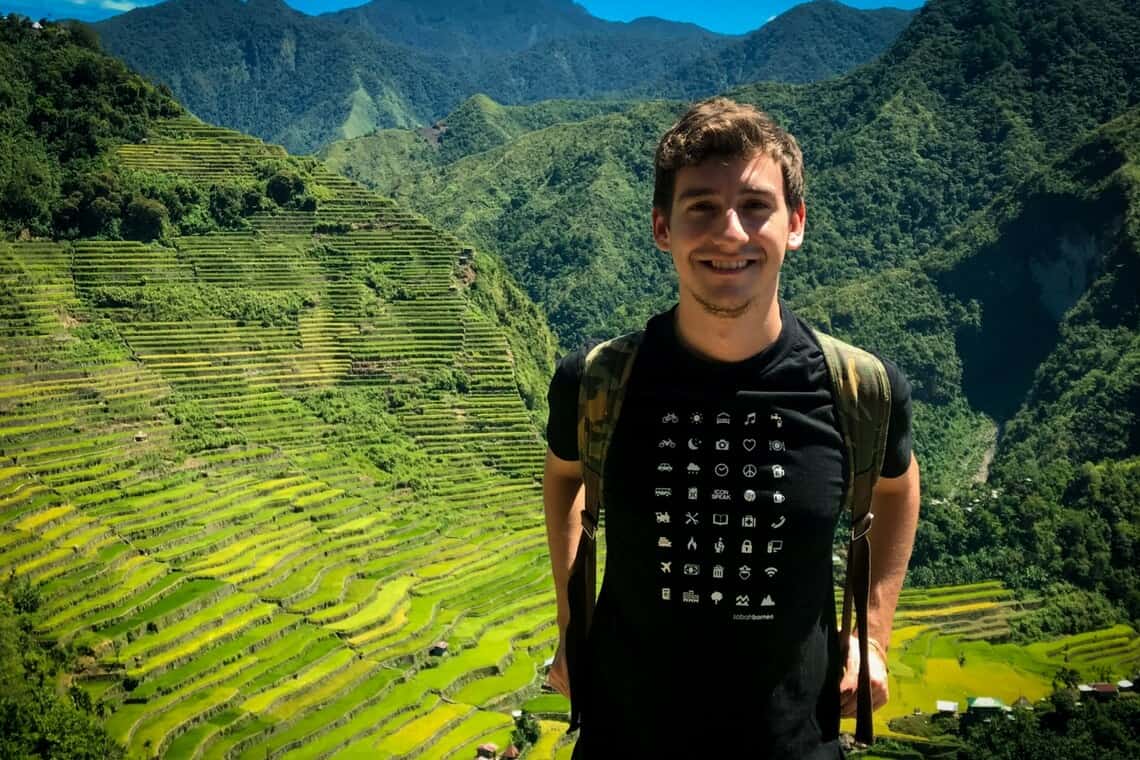 Guilherme Wessel em Banaue, nas Filipinas