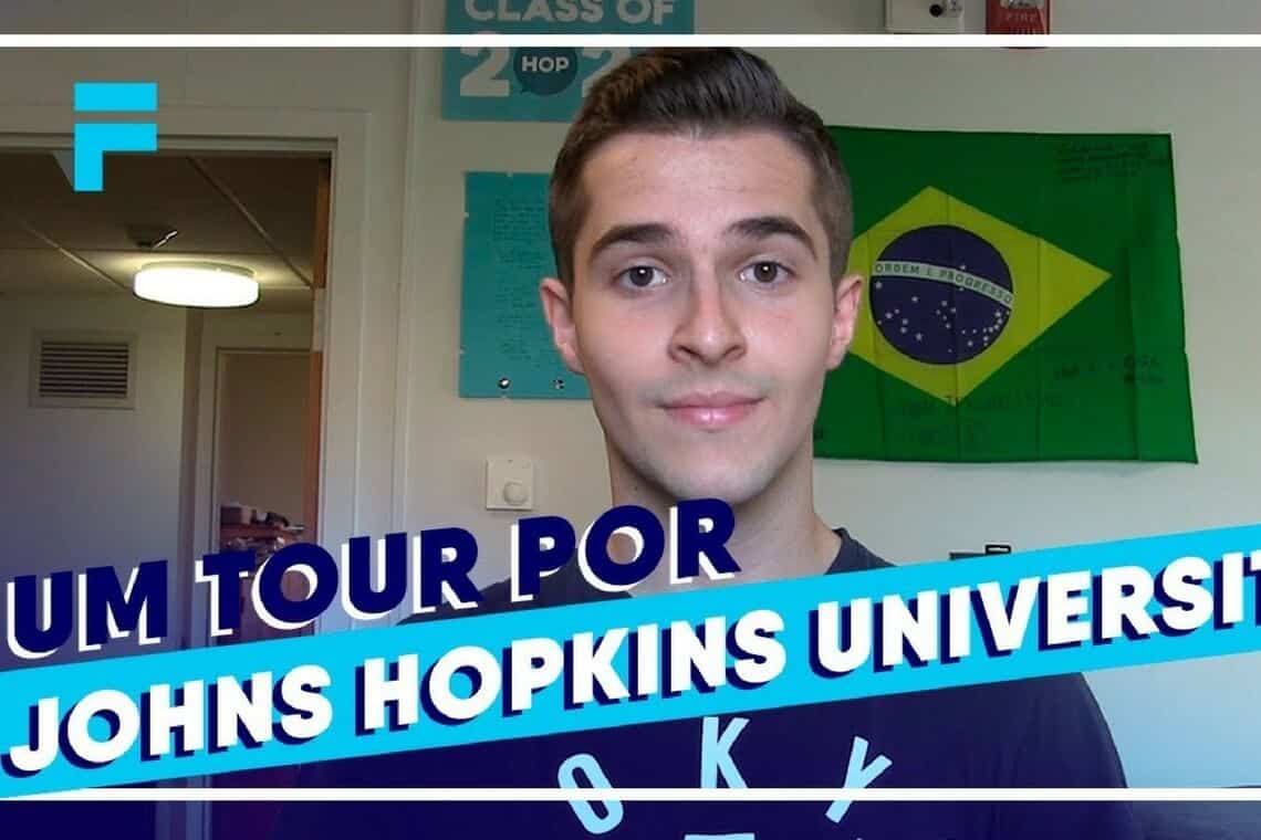 Vinícius Lepca mostra campus da johns hopkins