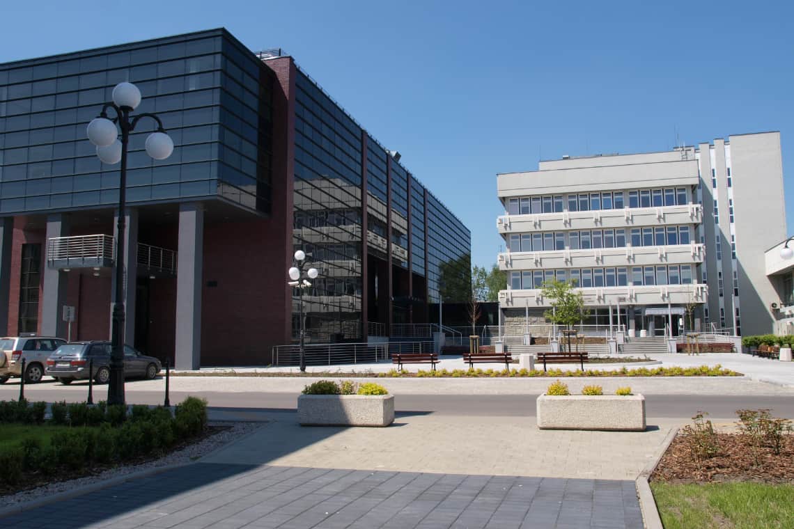 Campus da AGH Cracow, na Polônia