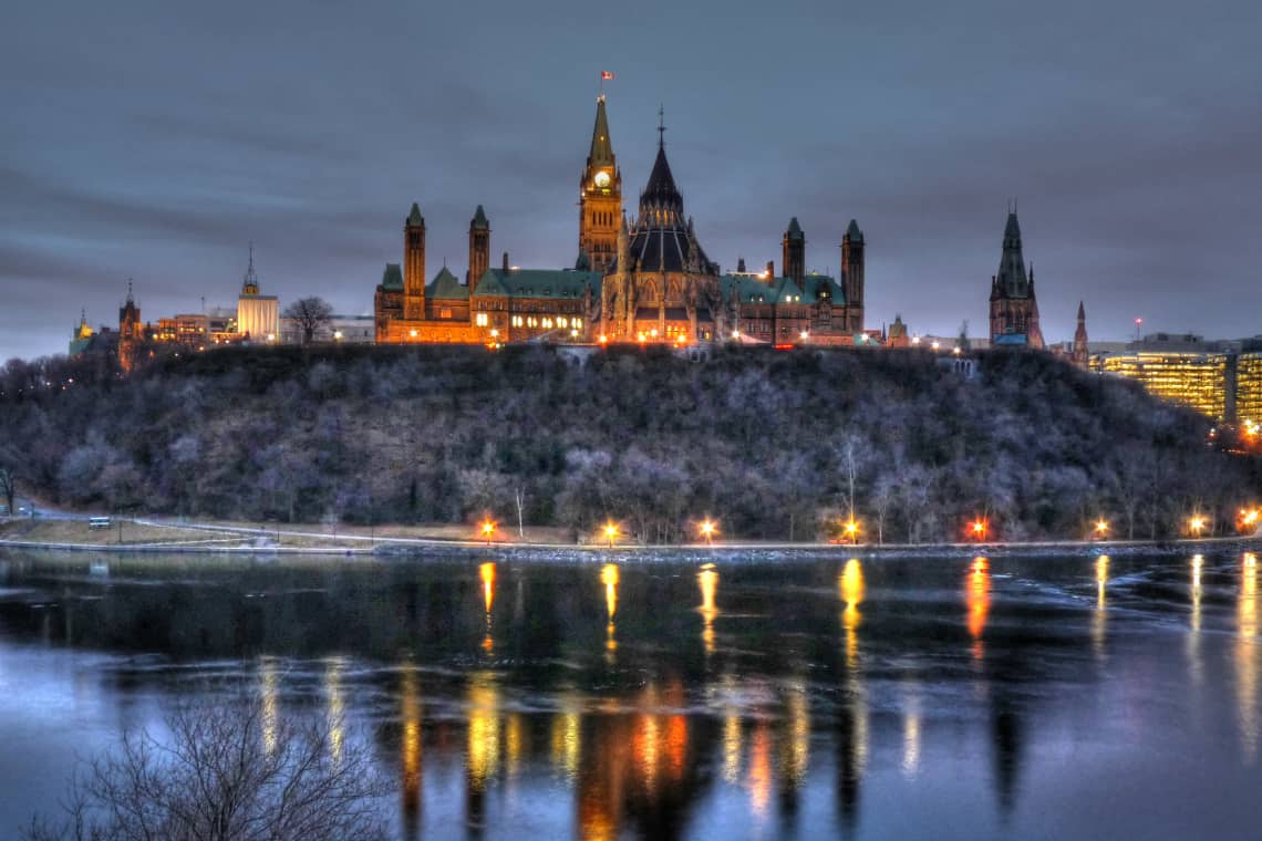 Montanha do parlamento de Ottawa