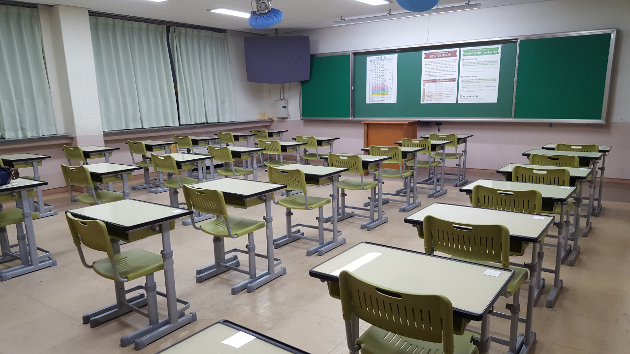 sala de aula vazia - enem cancelado