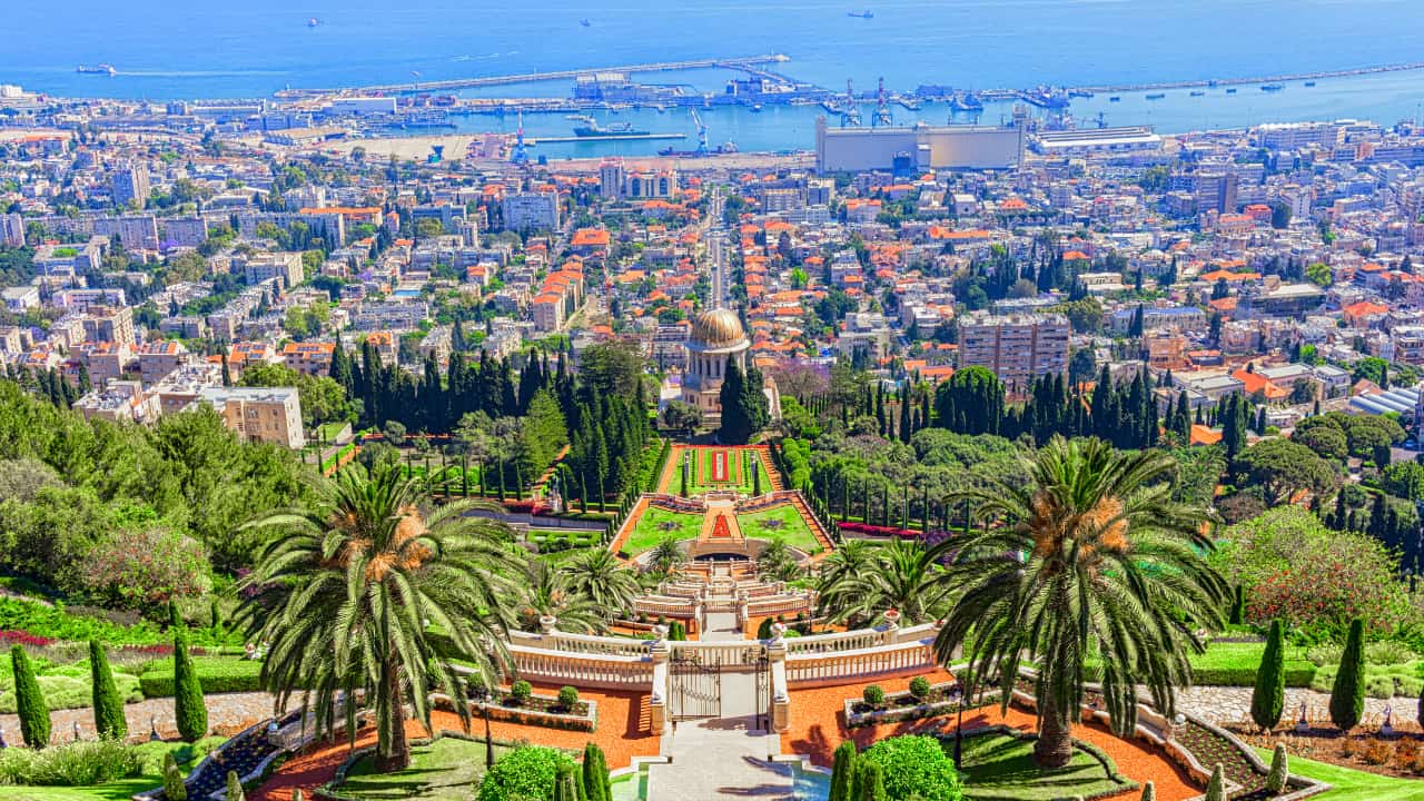 Paisagem de Haifa, em Israel