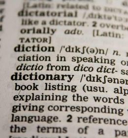 Imagem de um dicionário