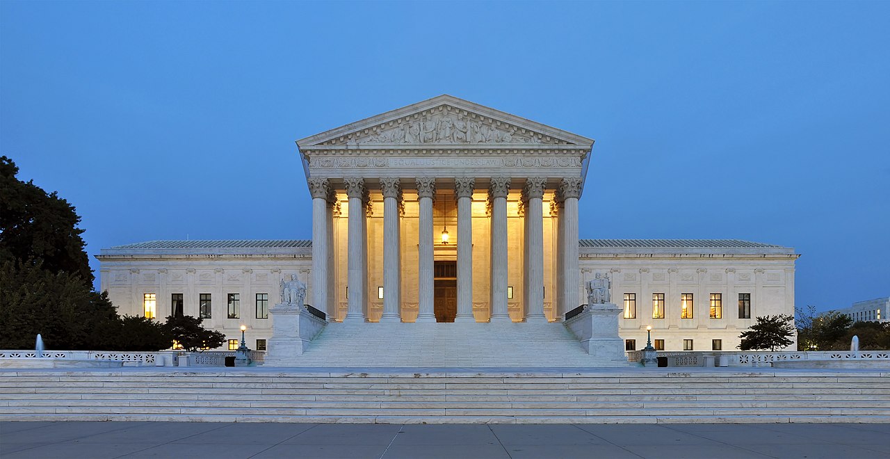 Fachada da Suprema Corte dos Estados Unidos, em Washington D.C.